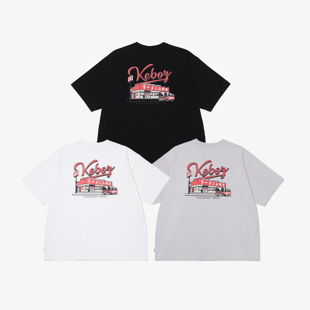 山岡家 × KEBOZ SHOP S/S TEE