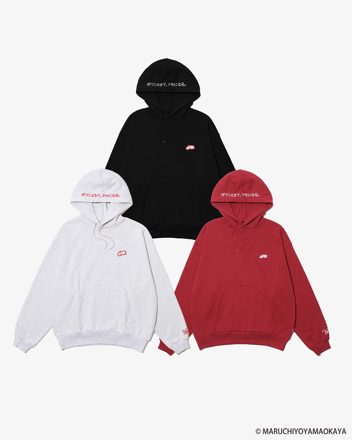 山岡家 × KEBOZ LOGO WAPPEN SWEAT HOODIE