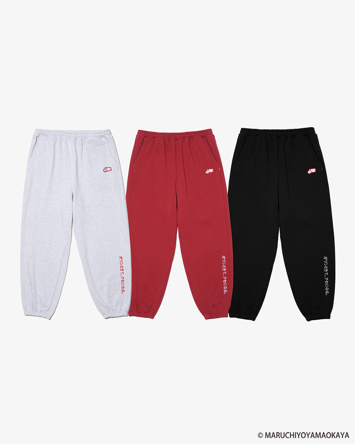 山岡家 × KEBOZ LOGO WAPPEN SWEAT PANTS