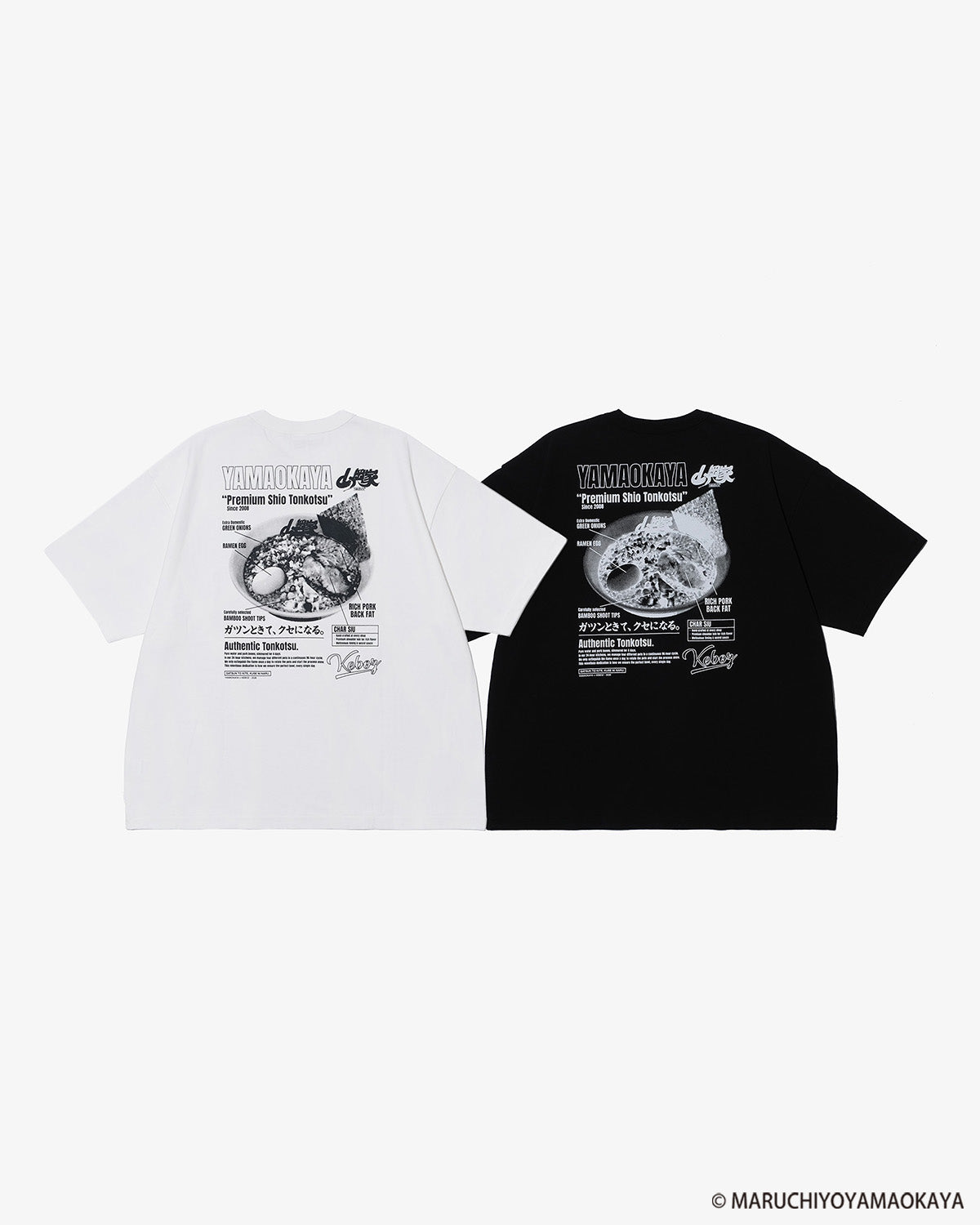 山岡家 × KEBOZ プレミアム塩とんこつ S/S TEE