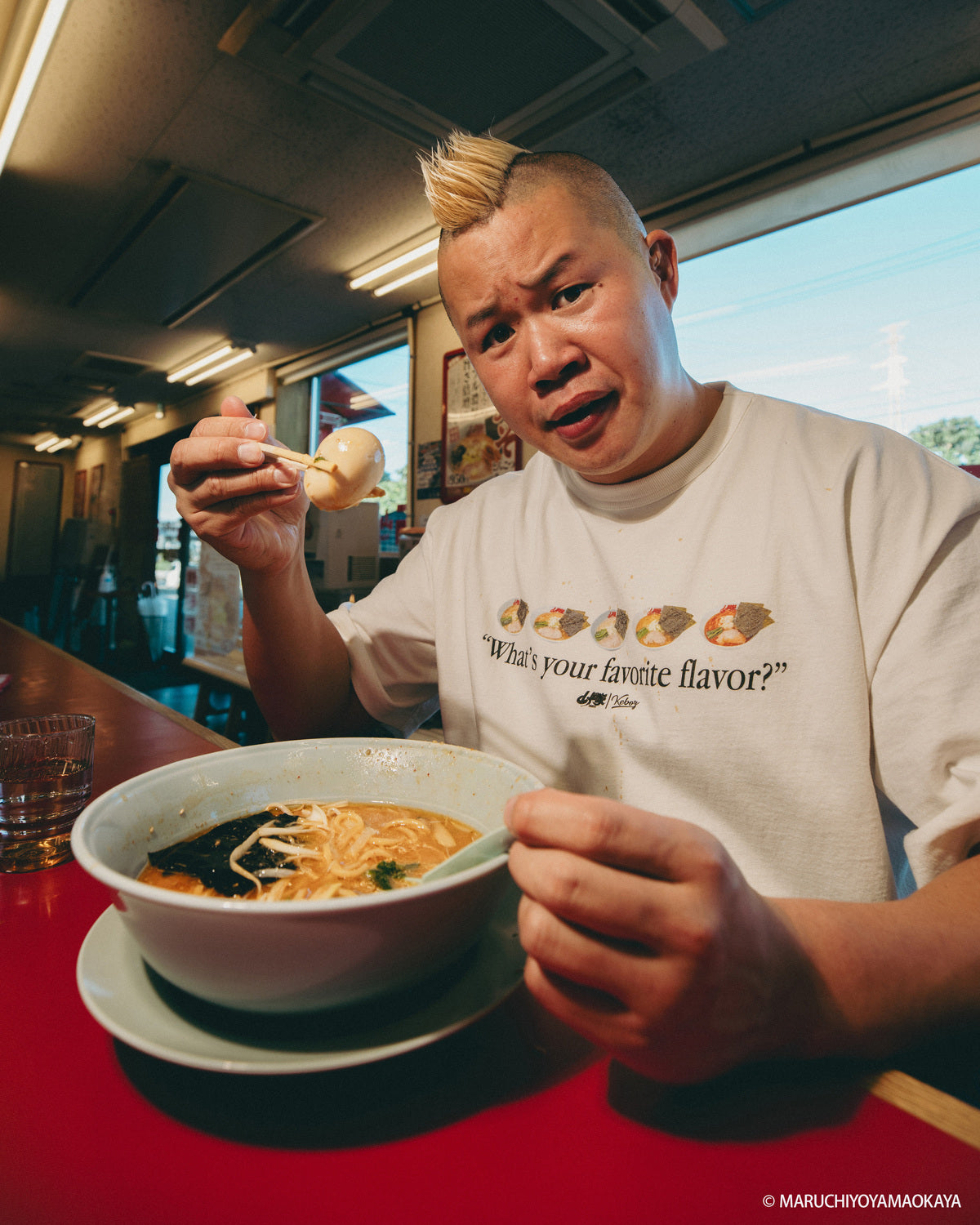 山岡家 × KEBOZ “What’s your favorite flavor?” S/S TEE