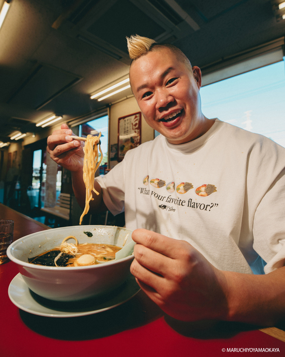 山岡家 × KEBOZ “What’s your favorite flavor?” S/S TEE